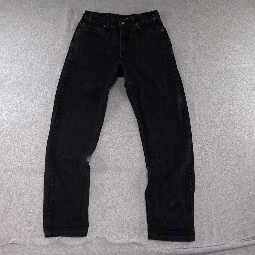 Levis 550 Relaxed Fit Jeans Mens 34x34 Black Vintage 90s Made in USA Tapered Leg
